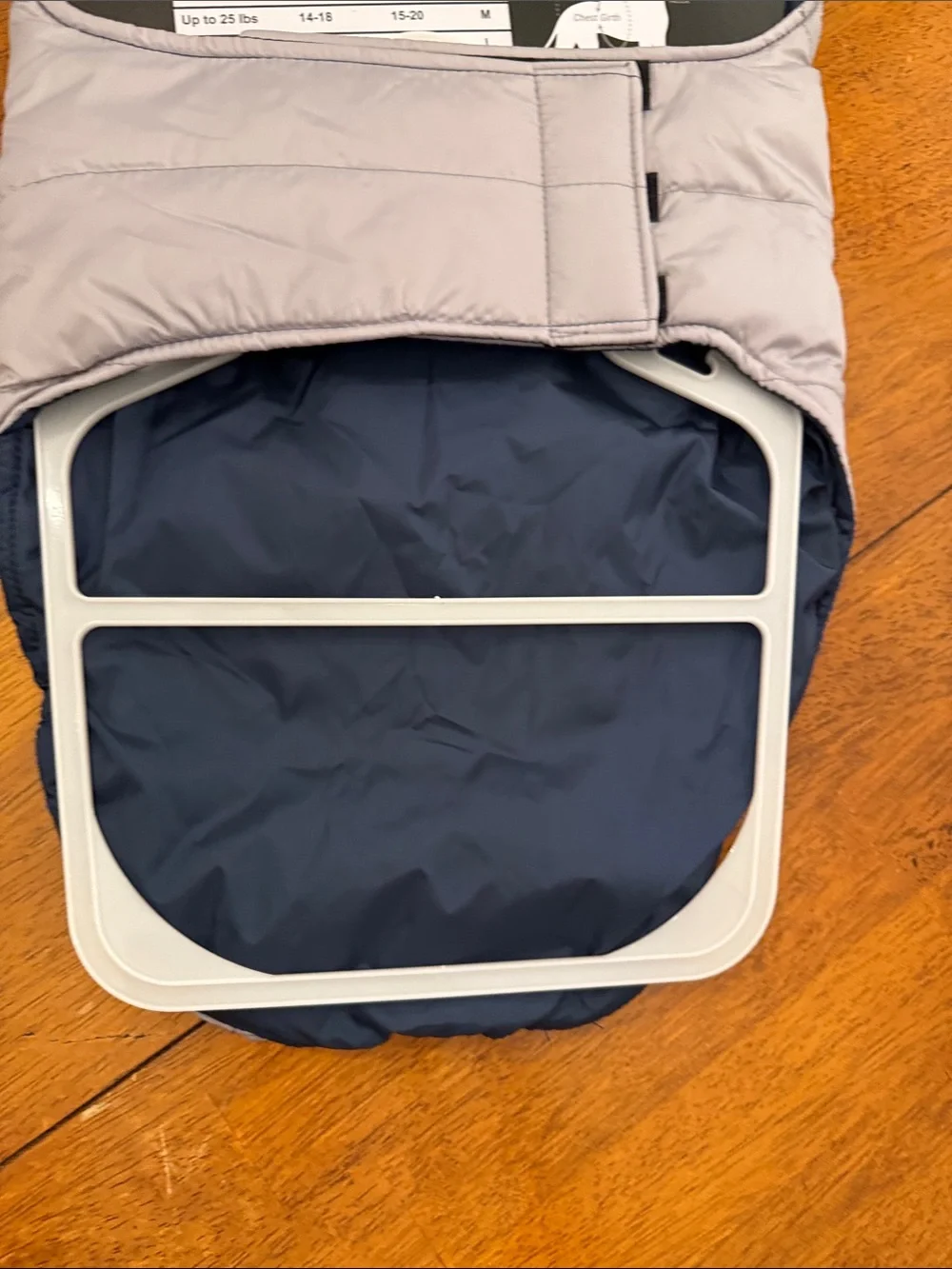 NFL Dallas Cowboys Navy and Gray Pet dog Large Puffer Jacket